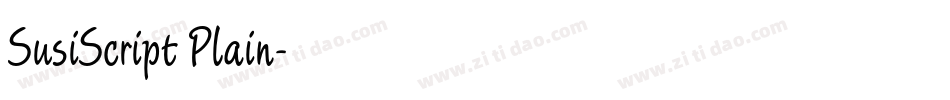 SusiScript Plain字体转换